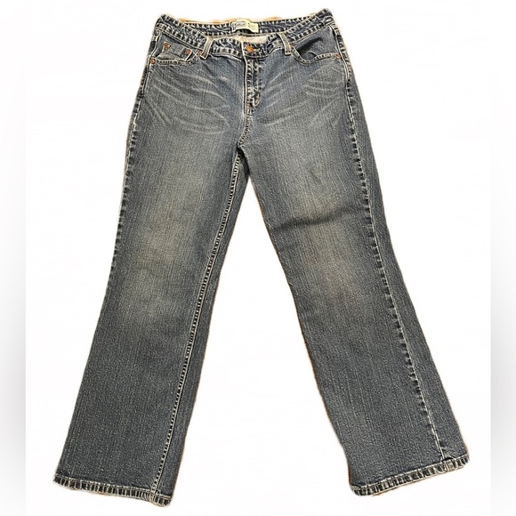 👖 Signature by Levi Strauss Mid Rise Bootcut Jeans | Blue | Size 14 Short - Picture 1 of 9